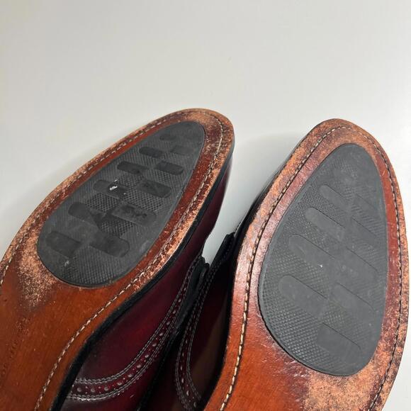Vintage Florsheim Tassel Loafers Burgundy Leather Men’s Size‎ 10 main image 6